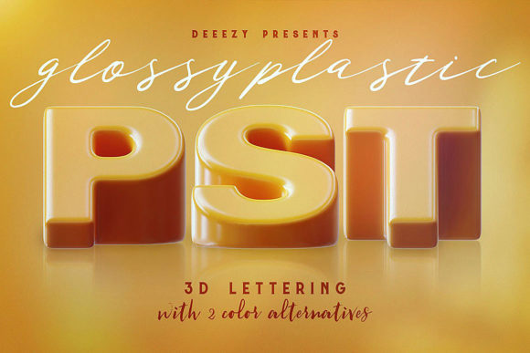 Download Glossy Plastic – 3D Lettering - Premium Bundle