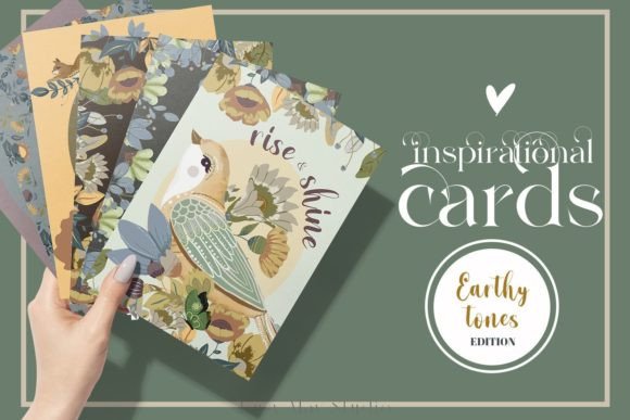 Download Folk Art Inspirational Cards Birds JPEG - Inspirational Collection