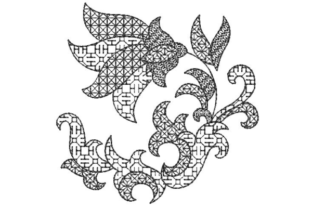 Download Blackwork Flower - Blackwork Collection