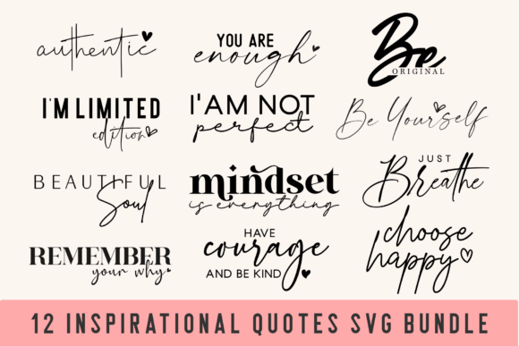 Download Boho Inspirational Quotes SVG BUNDLE - Inspirational Collection