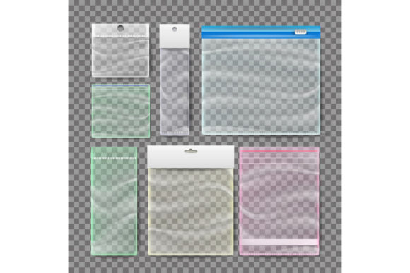 Download Transparent Plastic Pocket Bags Vector. - Plastic Collection