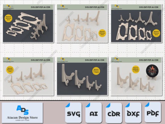 Download Versatile Easel Stand Laser Cut Files Bu - Versatile Collection