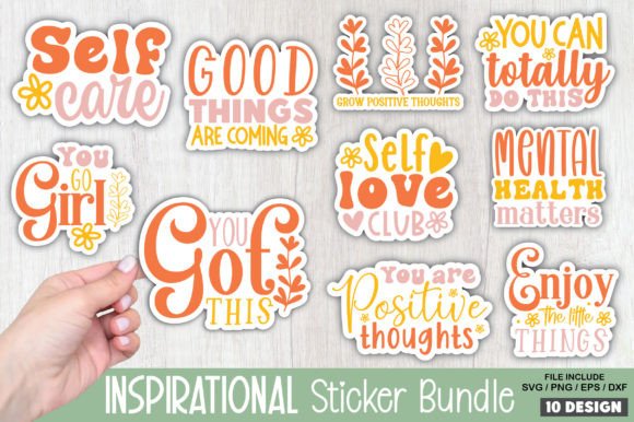 Download Inspirational Stickers SVG Bundle - Inspirational Collection